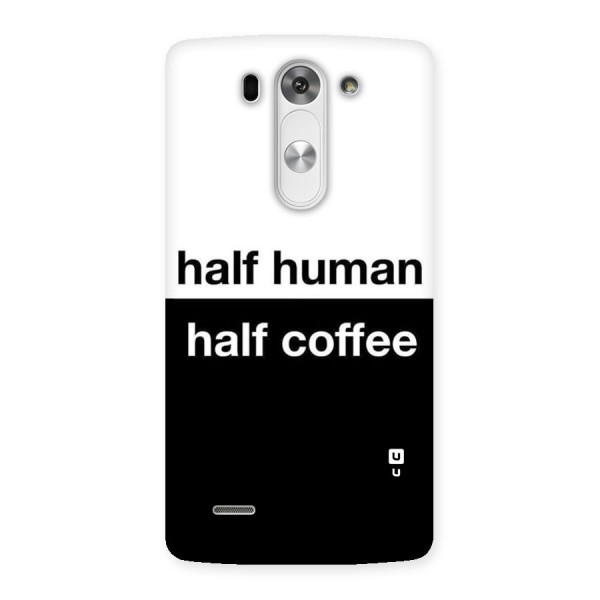 Half Human Half Coffee Back Case for LG G3 Mini