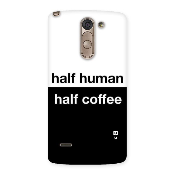 Half Human Half Coffee Back Case for LG G3 Stylus