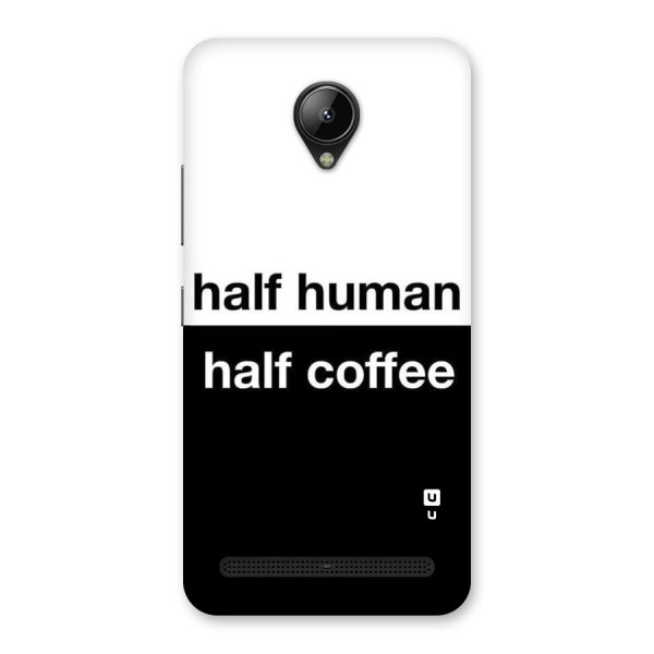 Half Human Half Coffee Back Case for Lenovo C2