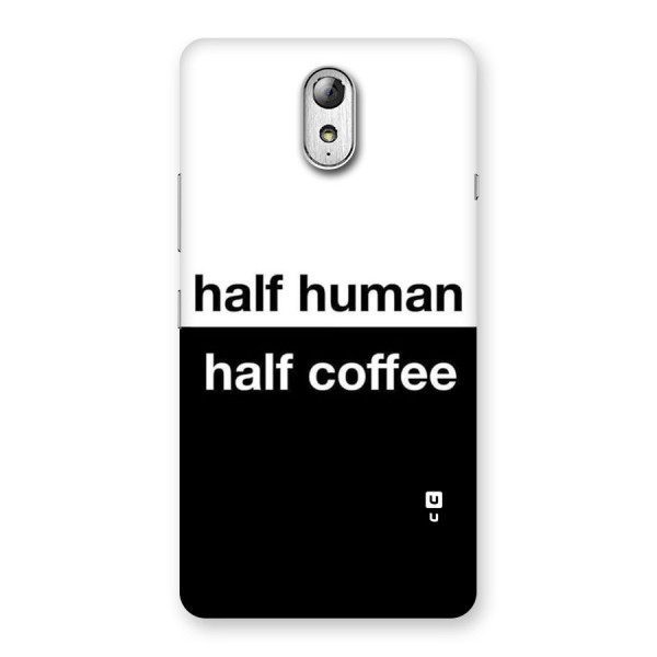 Half Human Half Coffee Back Case for Lenovo Vibe P1M