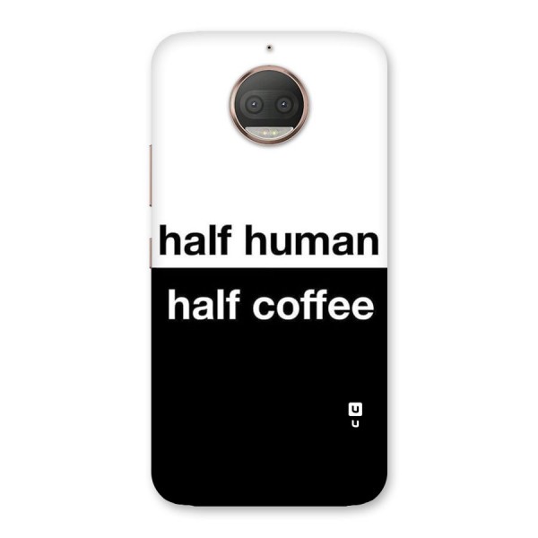 Half Human Half Coffee Back Case for Moto G5s Plus