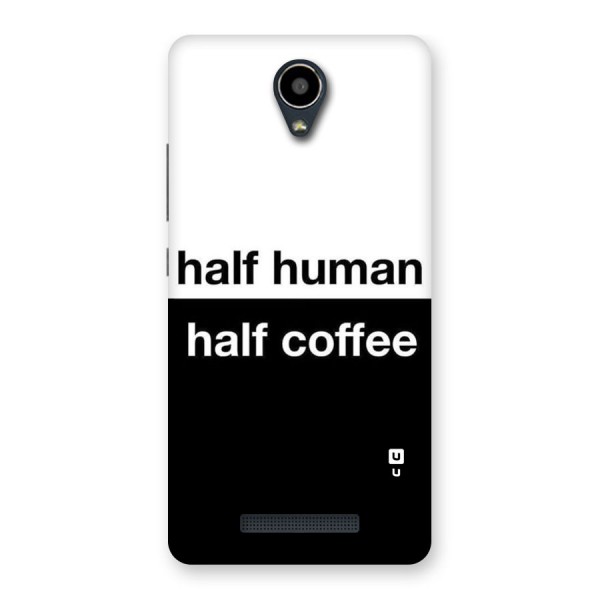 Half Human Half Coffee Back Case for Redmi Note 2