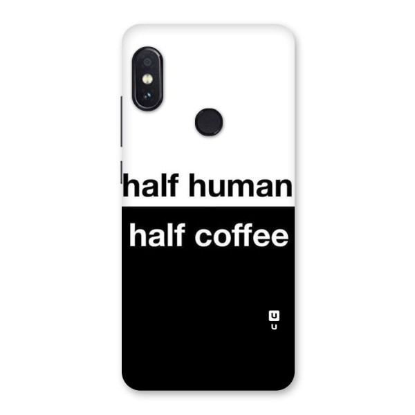 Half Human Half Coffee Back Case for Redmi Note 5 Pro