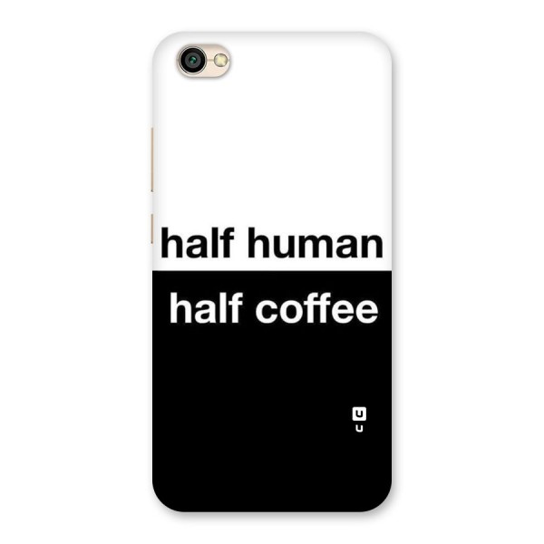 Half Human Half Coffee Back Case for Redmi Y1 Lite