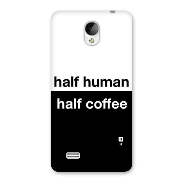 Half Human Half Coffee Back Case for Vivo Y21