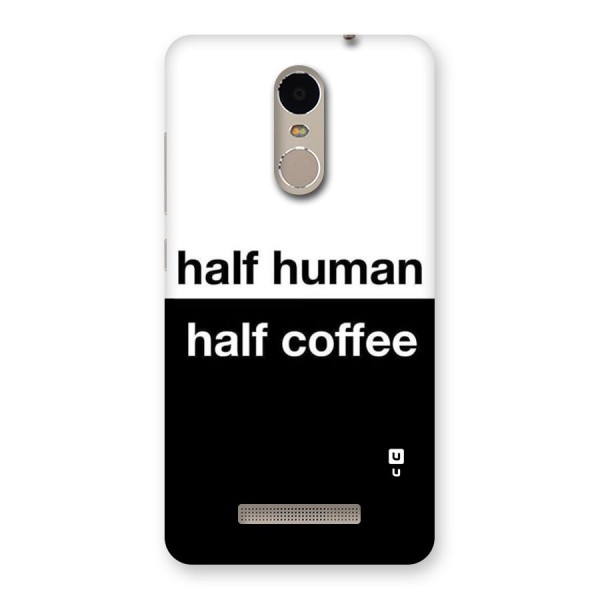 Half Human Half Coffee Back Case for Xiaomi Redmi Note 3