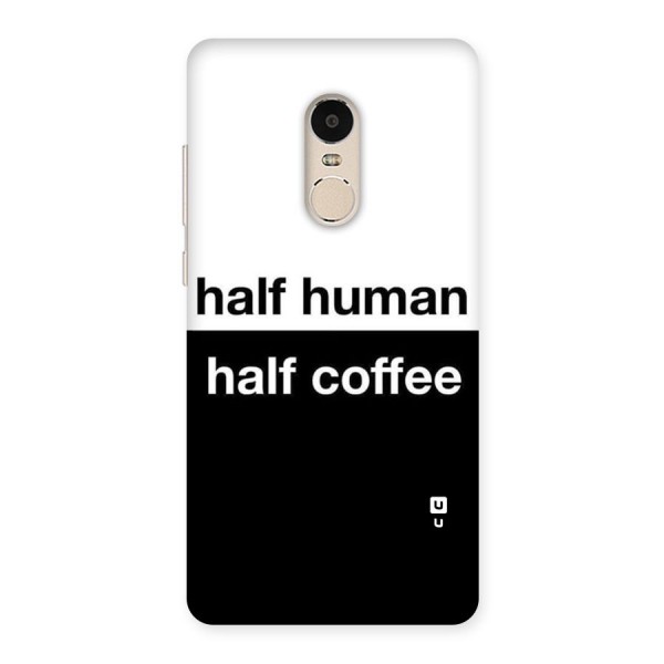 Half Human Half Coffee Back Case for Xiaomi Redmi Note 4