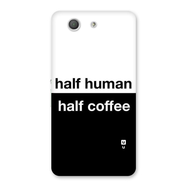 Half Human Half Coffee Back Case for Xperia Z3 Compact