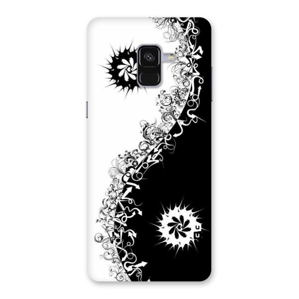 Half Peace Design Back Case for Galaxy A8 Plus