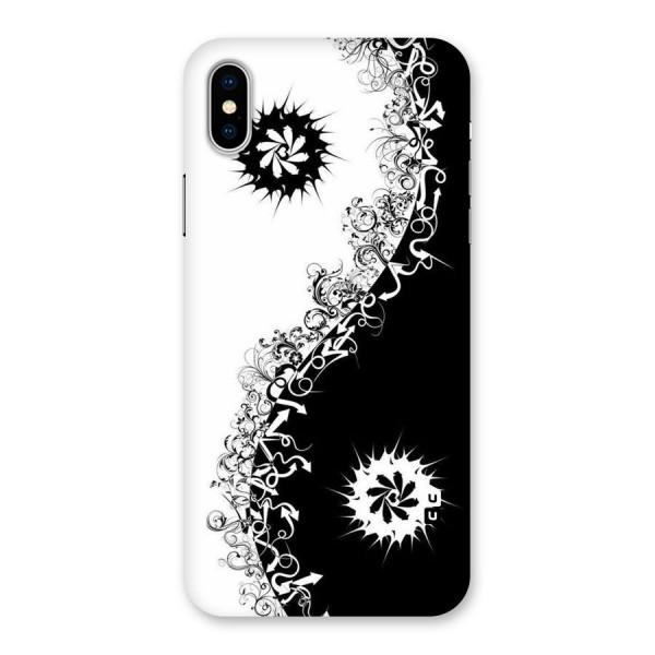 Half Peace Design Back Case for iPhone XS