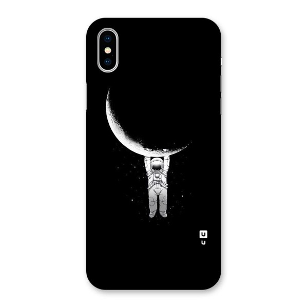 Hanging Astronaut Back Case for iPhone X