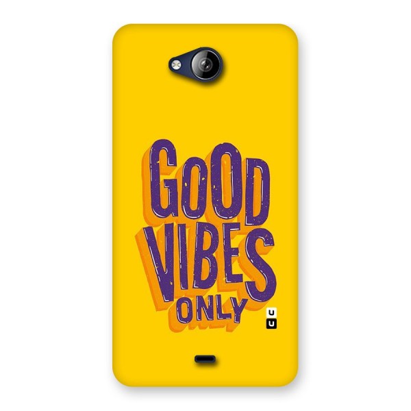 Happy Vibes Only Back Case for Canvas Play Q355