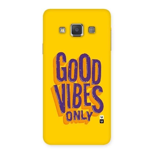 Happy Vibes Only Back Case for Galaxy A3