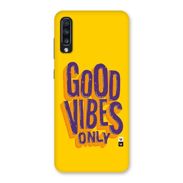 Happy Vibes Only Back Case for Galaxy A70