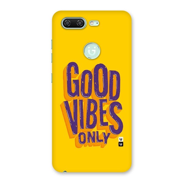 Happy Vibes Only Back Case for Gionee S10