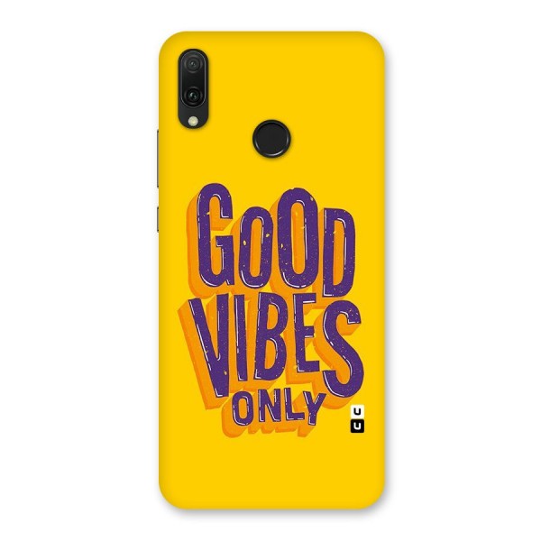 Happy Vibes Only Back Case for Huawei Y9 (2019)