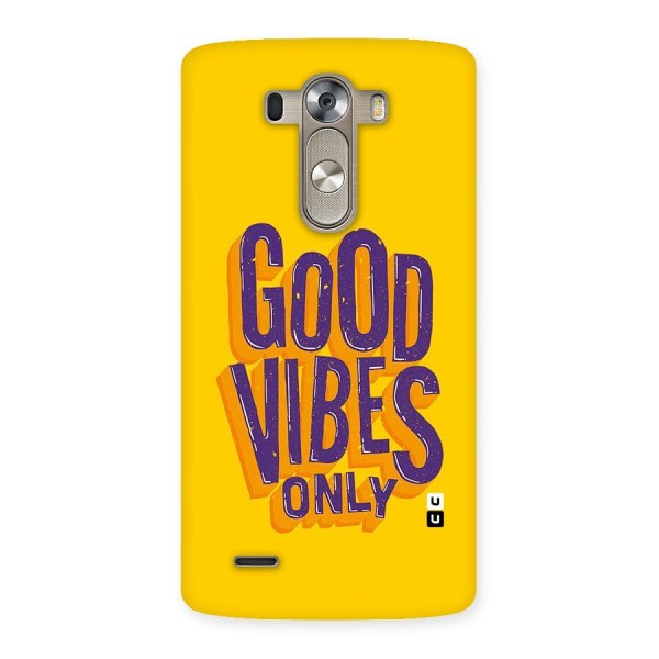 Happy Vibes Only Back Case for LG G3