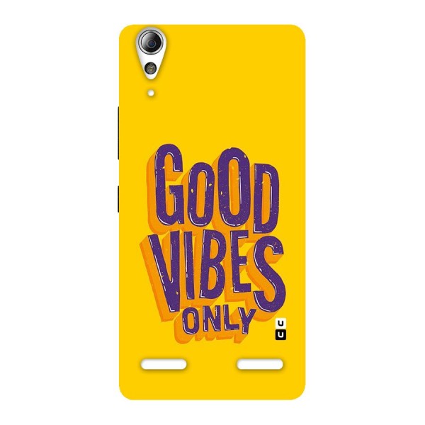 Happy Vibes Only Back Case for Lenovo A6000 Plus