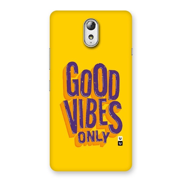 Happy Vibes Only Back Case for Lenovo Vibe P1M