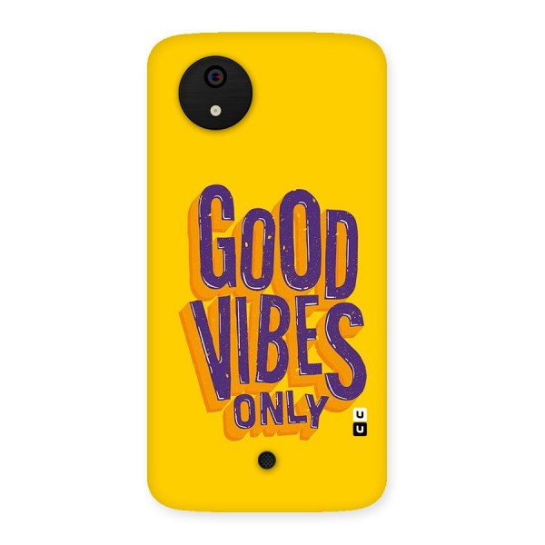 Happy Vibes Only Back Case for Micromax Canvas A1