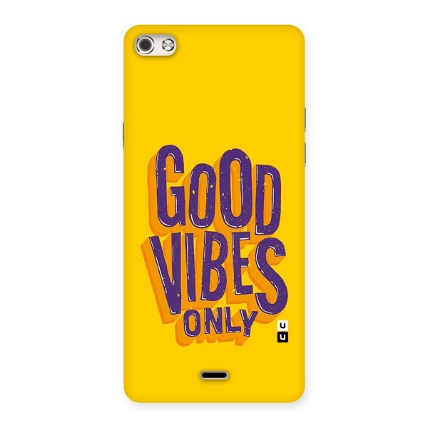 Happy Vibes Only Back Case for Micromax Canvas Silver 5