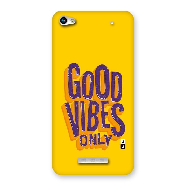 Happy Vibes Only Back Case for Micromax Hue 2
