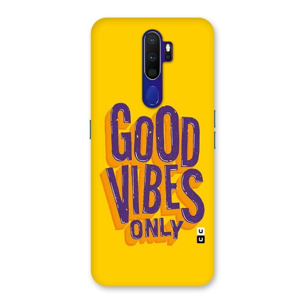 Happy Vibes Only Back Case for Oppo A9 (2020)