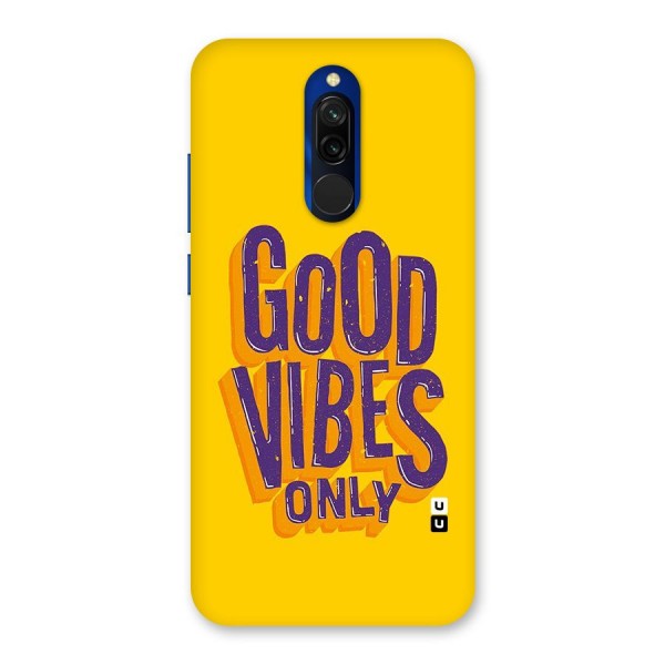 Happy Vibes Only Back Case for Redmi 8