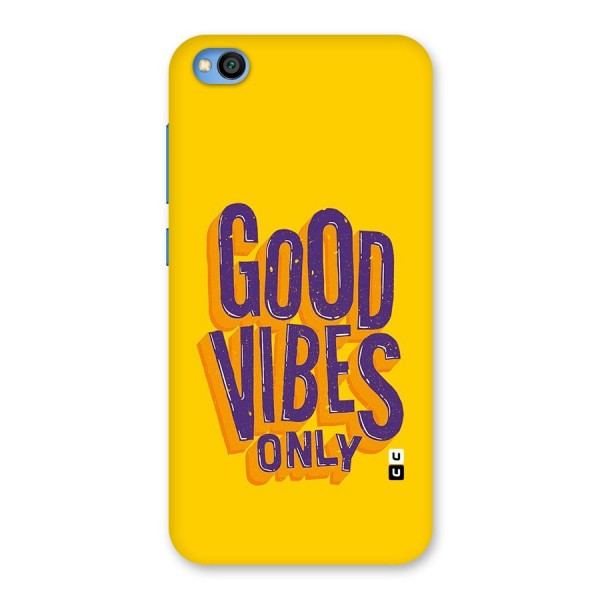 Happy Vibes Only Back Case for Redmi Go