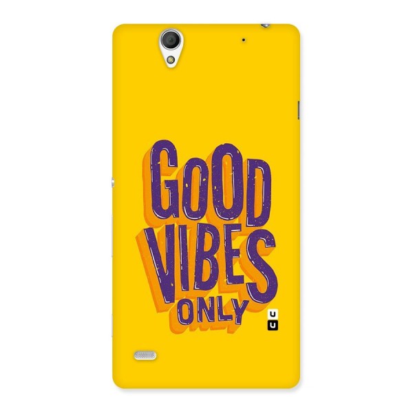 Happy Vibes Only Back Case for Sony Xperia C4