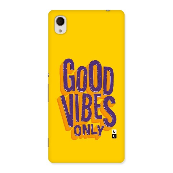 Happy Vibes Only Back Case for Sony Xperia M4
