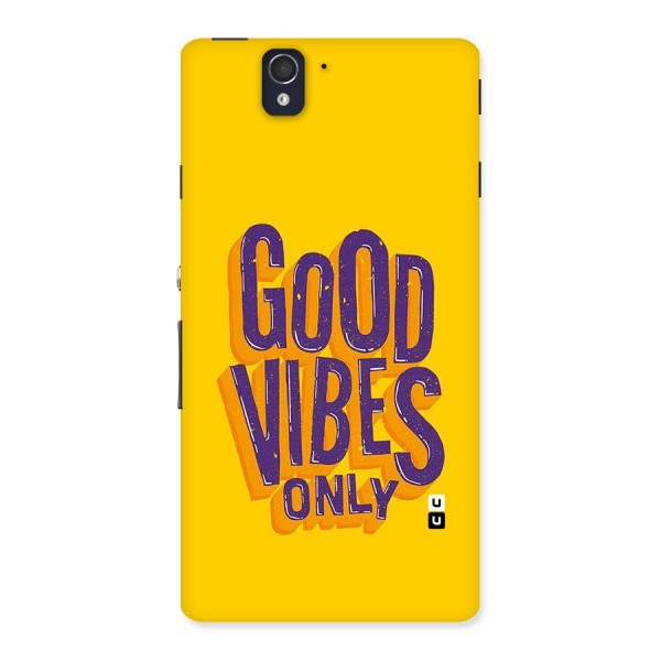 Happy Vibes Only Back Case for Sony Xperia Z