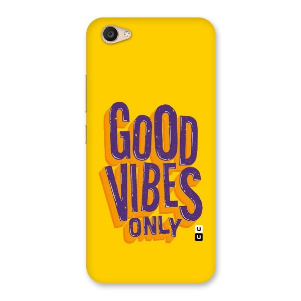 Happy Vibes Only Back Case for Vivo V5 Plus