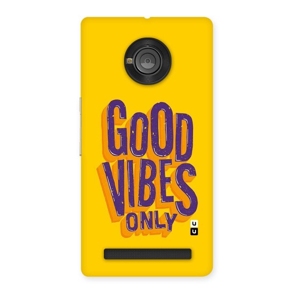 Happy Vibes Only Back Case for Yu Yunique
