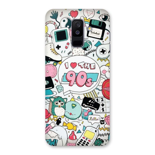 Heart 90s Back Case for %Galaxy A6 Plus