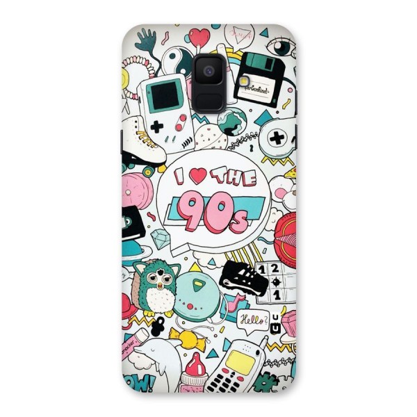 Heart 90s Back Case for Galaxy A6 (2018)