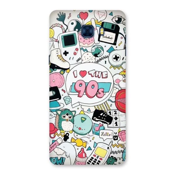 Heart 90s Back Case for Galaxy C7 Pro