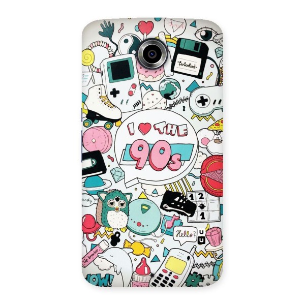 Heart 90s Back Case for Nexsus 6