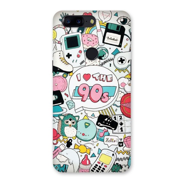 Heart 90s Back Case for OnePlus 5T