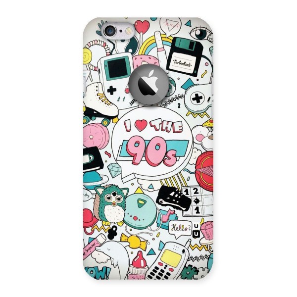 Heart 90s Back Case for iPhone 6 Logo Cut