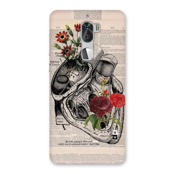 Heart Newspaper Back Case for Coolpad Cool 1