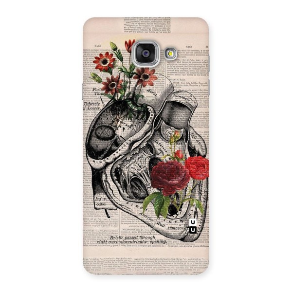 Heart Newspaper Back Case for Galaxy A7 2016