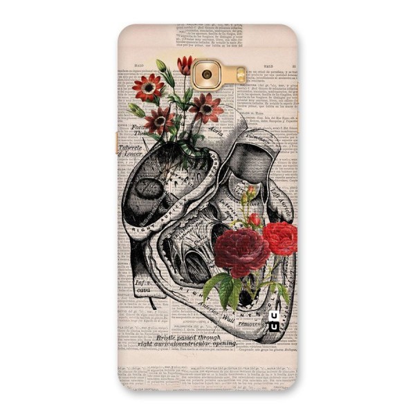 Heart Newspaper Back Case for Galaxy C9 Pro