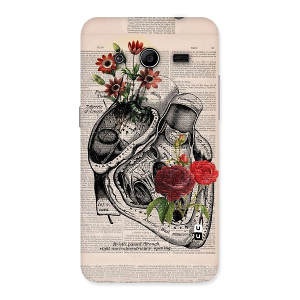 Heart Newspaper Back Case for Galaxy Core 2