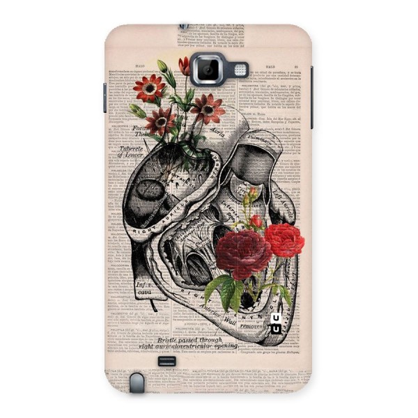 Heart Newspaper Back Case for Galaxy Note