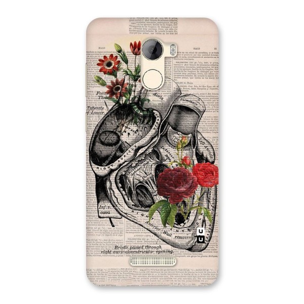 Heart Newspaper Back Case for Gionee A1 LIte