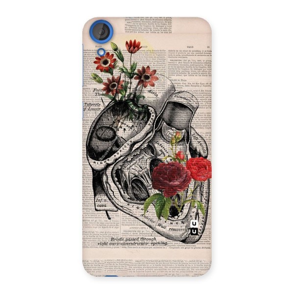 Heart Newspaper Back Case for HTC Desire 820