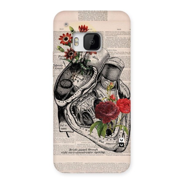 Heart Newspaper Back Case for HTC One M9
