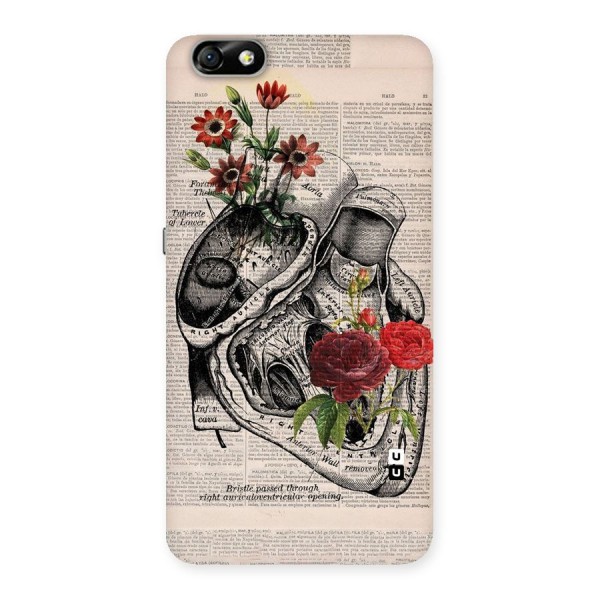 Heart Newspaper Back Case for Honor 4X