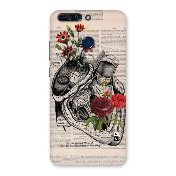Heart Newspaper Back Case for Honor 8 Pro